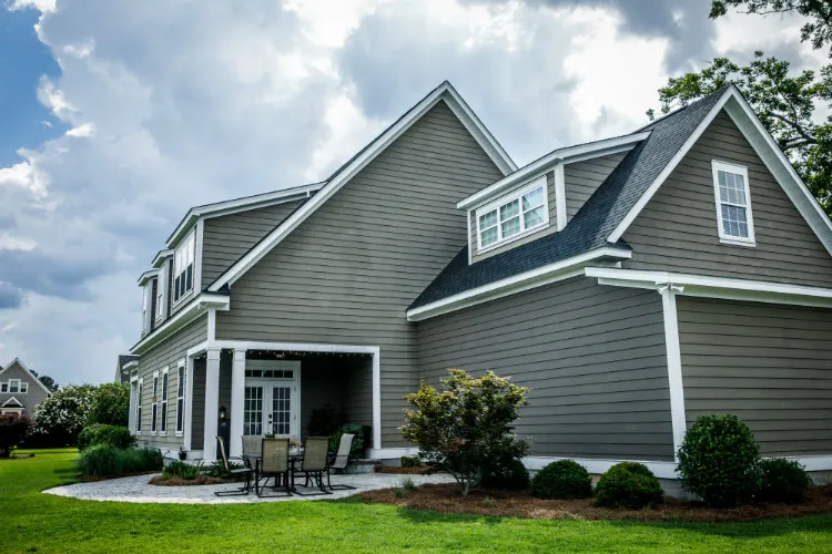 Siding on a home