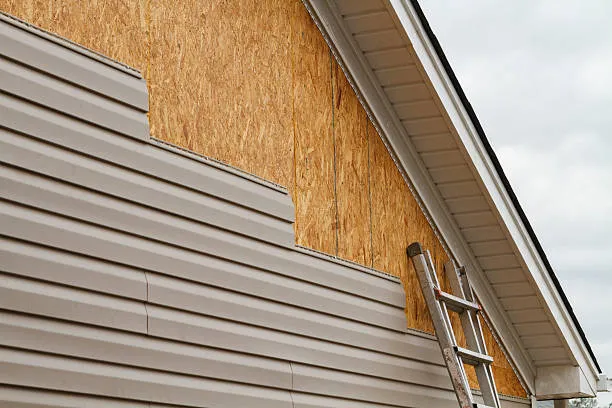 Siding on a home